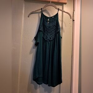 Green Cold Shoulder Blouse